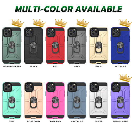 Casing Ponsel Pelindung Kelas Militer Dengan Kickstand Magnetik